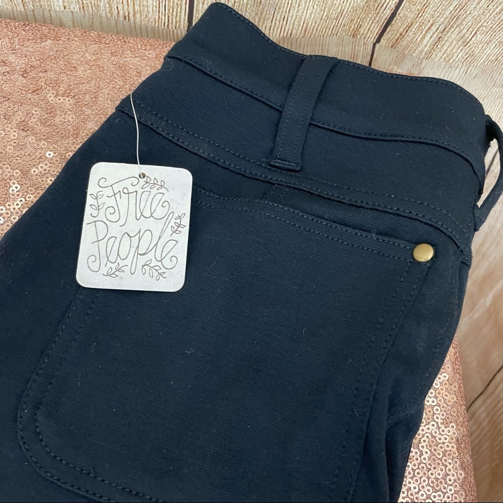 Free People Dark Blue Skinny Ankle Length Pants Sz 25 - Picture 4 of 10